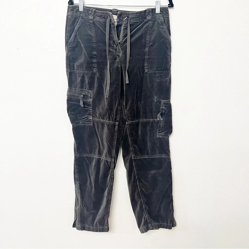 Sundance velvet cargo gray utility grunge Y2K Indie nightfall pants - Picture 1 of 5